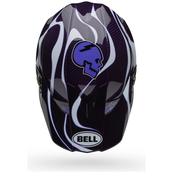 Crosshjälm Moto-10 Spherical Slayco 25 Glans Svart/vit BELL s – bild 6