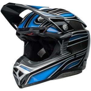 Crosshjälm Moto-10 Spherical Webb Marmont Svart Blå BELL