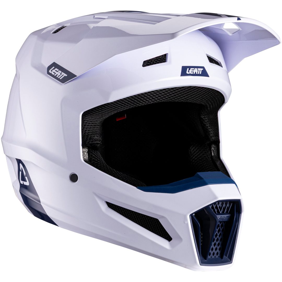 Crosshjälm Moto 2.5 Vit Leatt S (55-56 cm)