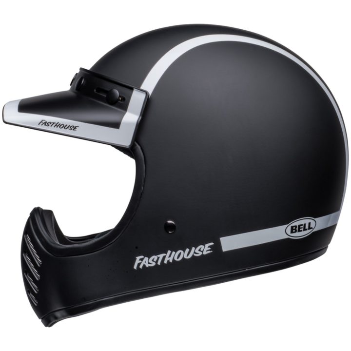 Crosshjälm Moto-3 Fasthouse The Old Road Svart Vit BELL s – bild 6