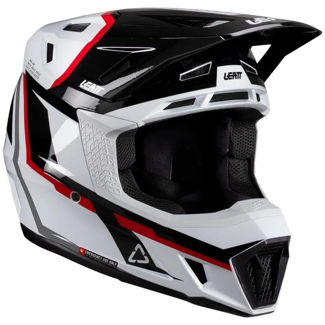 Crosshjälm Moto 7.5 Vit/Röd Leatt XL (61-62 cm) – bild 14