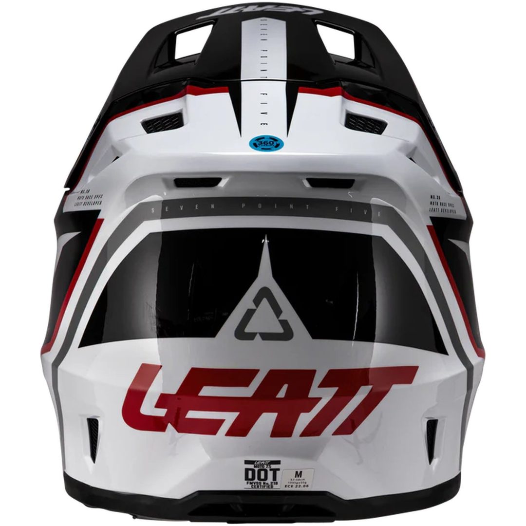 Crosshjälm Moto 7.5 Vit/Röd Leatt XL (61-62 cm) – bild 3