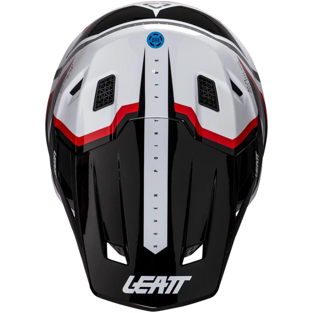 Crosshjälm Moto 7.5 Vit/Röd Leatt XL (61-62 cm) – bild 8