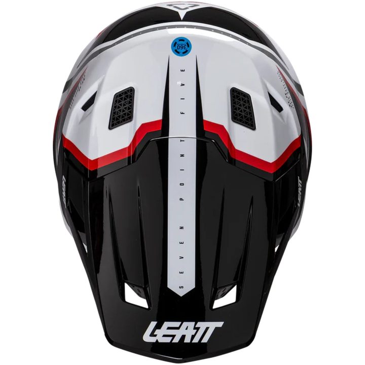 Crosshjälm Moto 7.5 Vit/Röd Leatt XL (61-62 cm) – bild 8