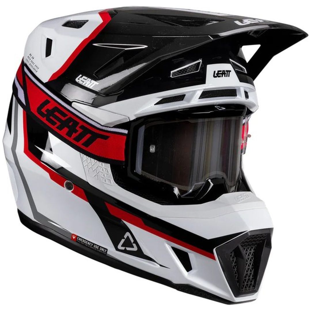 Crosshjälm Moto 7.5 Vit/Röd Leatt XL (61-62 cm) – bild 9