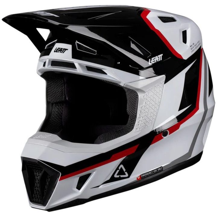 Crosshjälm Moto 7.5 Vit/Röd Leatt XL (61-62 cm) – bild 10