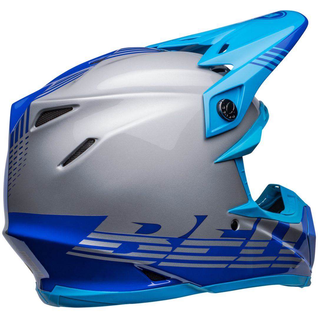 Crosshjälm Moto-9 Mips Louver Glans Grå/blå BELL XL – bild 7