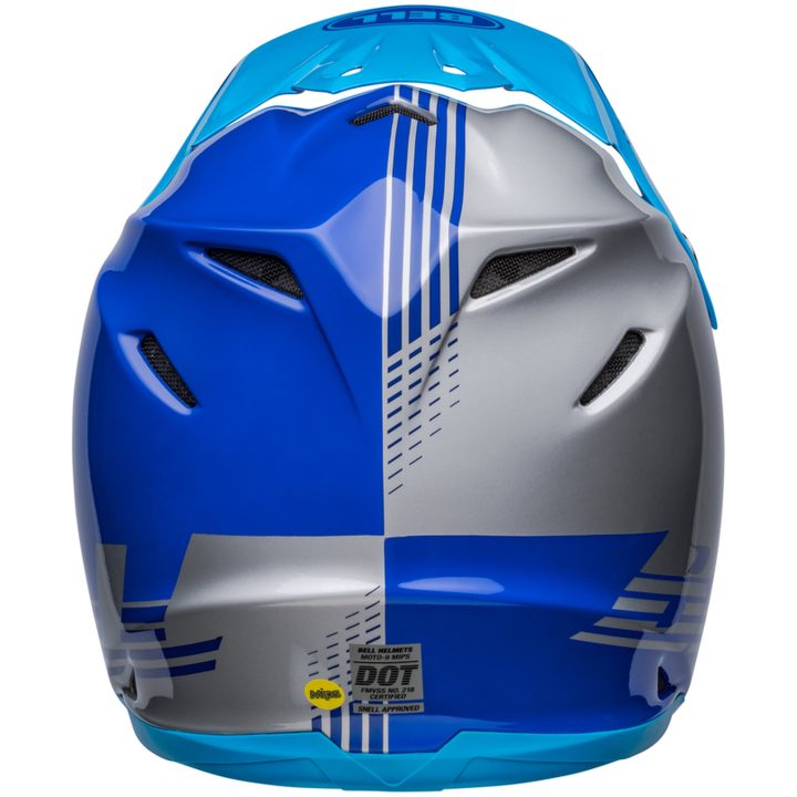 Crosshjälm Moto-9 Mips Louver Glans Grå/blå BELL XL – bild 6