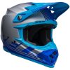 Crosshjälm Moto-9 Mips Louver Glans Grå/blå BELL XL – miniatyr 1