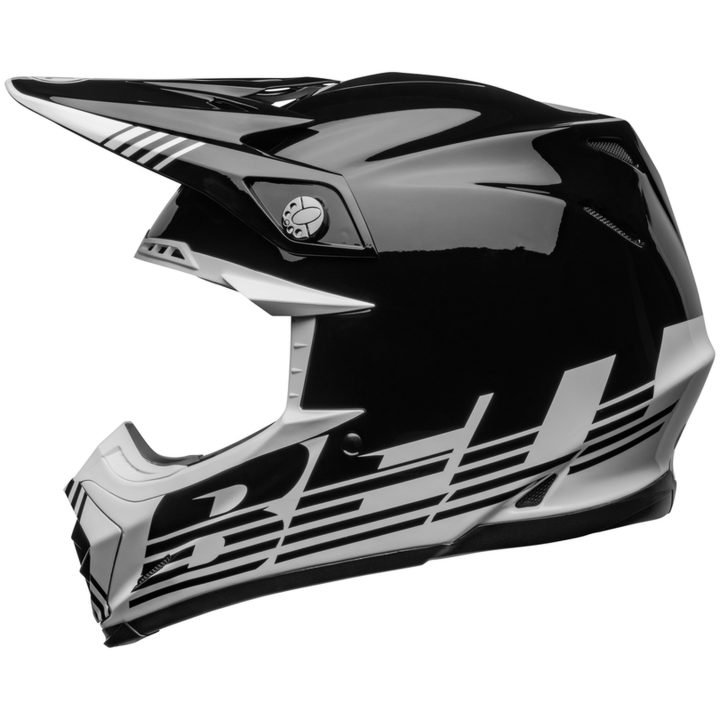 Crosshjälm Moto-9 Mips Louver Glans Svart/vit BELL XL – bild 7