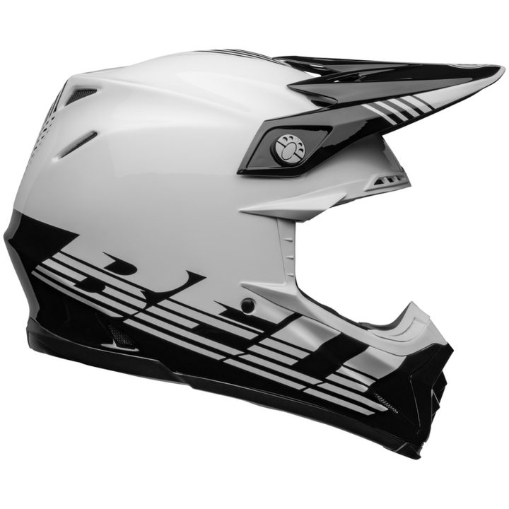 Crosshjälm Moto-9 Mips Louver Glans Svart/vit BELL XL – bild 6