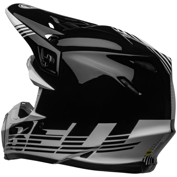Crosshjälm Moto-9 Mips Louver Glans Svart/vit BELL XL – bild 5