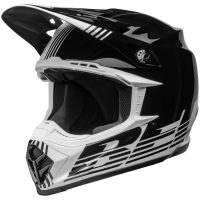 Crosshjälm Moto-9 Mips Louver Glans Svart/vit BELL