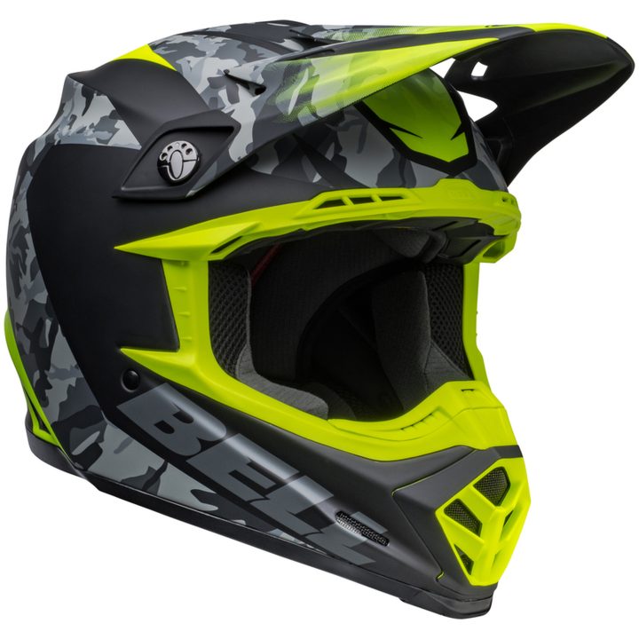 Crosshjälm Moto-9 Mips Venom Matt Svart/camo/hi-viz Gul BELL XL – bild 9