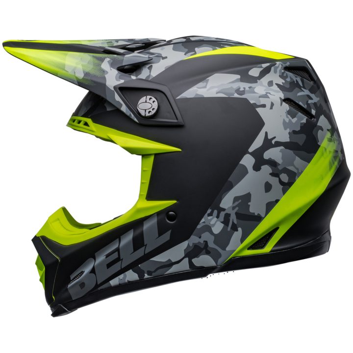 Crosshjälm Moto-9 Mips Venom Matt Svart/camo/hi-viz Gul BELL XL – bild 7
