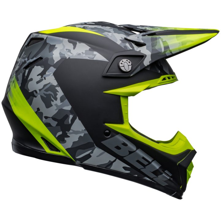 Crosshjälm Moto-9 Mips Venom Matt Svart/camo/hi-viz Gul BELL XL – bild 6