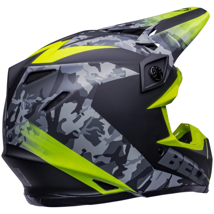 Crosshjälm Moto-9 Mips Venom Matt Svart/camo/hi-viz Gul BELL XL – bild 4