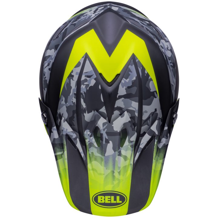 Crosshjälm Moto-9 Mips Venom Matt Svart/camo/hi-viz Gul BELL XL – bild 2