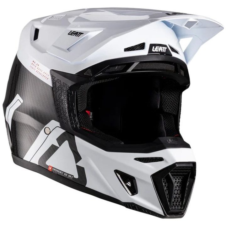Crosshjälm Moto 9.5 Carbon/Vit Leatt S (55-56 cm) – bild 11