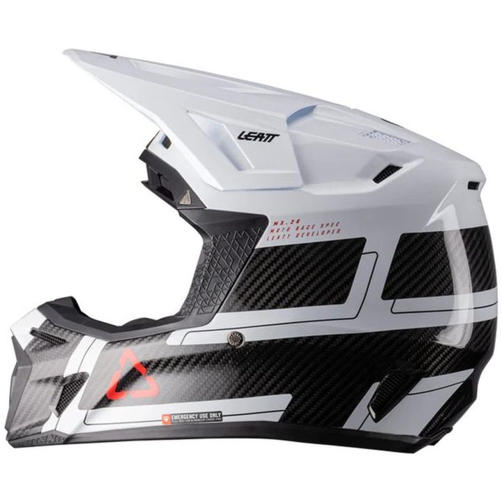 Crosshjälm Moto 9.5 Carbon/Vit Leatt S (55-56 cm) – bild 12