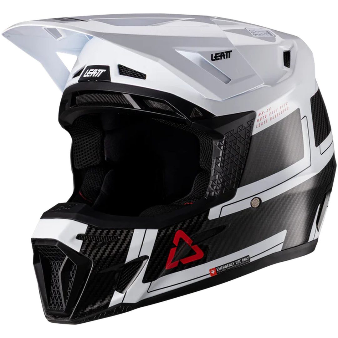 Crosshjälm Moto 9.5 Carbon/Vit Leatt S (55-56 cm) – bild 5