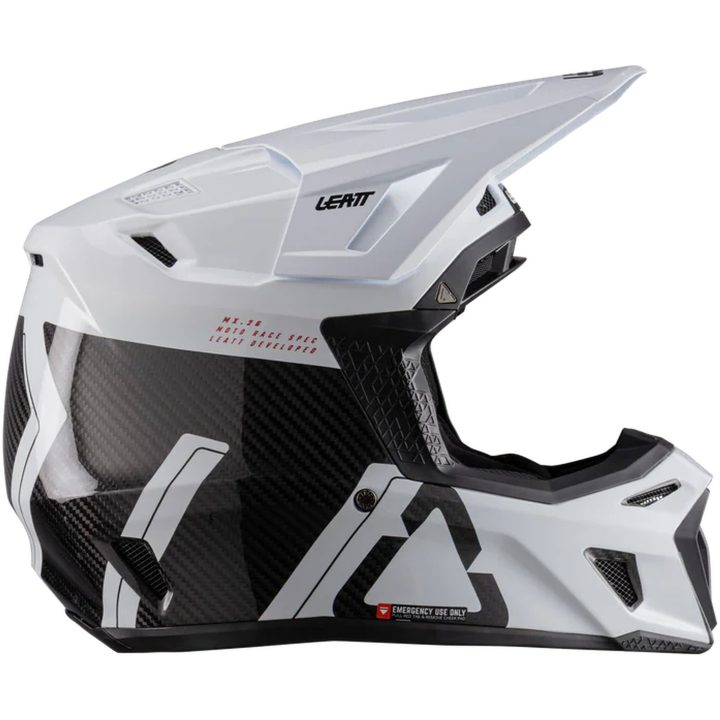 Crosshjälm Moto 9.5 Carbon/Vit Leatt S (55-56 cm) – bild 8