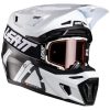 Crosshjälm Moto 9.5 Carbon/Vit Leatt S (55-56 cm) – miniatyr 9
