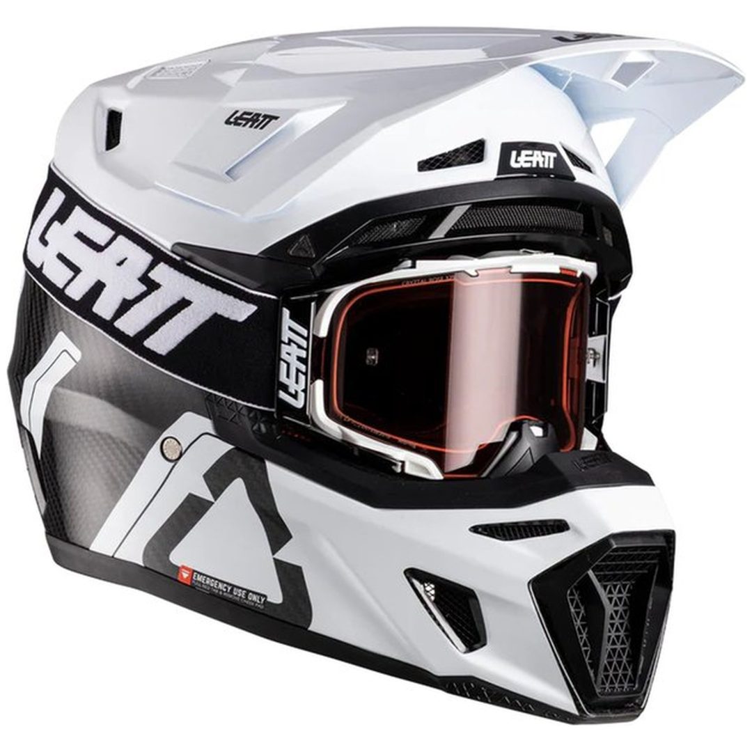 Crosshjälm Moto 9.5 Carbon/Vit Leatt S (55-56 cm) – bild 9
