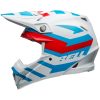 Crosshjälm Moto-9s Flex Banshee Glans Vit/röd BELL XL – miniatyr 7