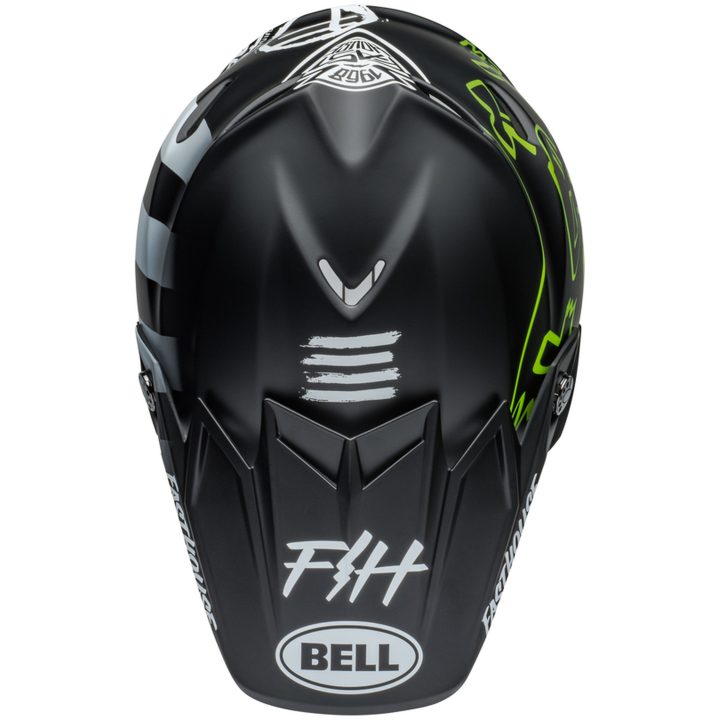 Crosshjälm Moto-9s Flex Fasthouse Mc Core Matt Svart/gul/vit BELL s – bild 3