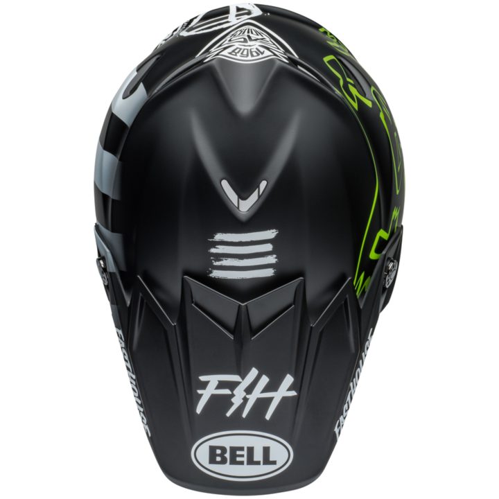Crosshjälm Moto-9s Flex Fasthouse Mc Core Matt Svart/gul/vit BELL s – bild 2