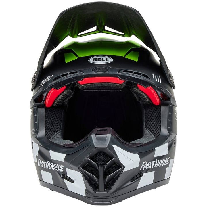 Crosshjälm Moto-9s Flex Fasthouse Smoke Bomb Matt Glans Svart/hiviz Gul/vit/grön BELL XL – bild 2