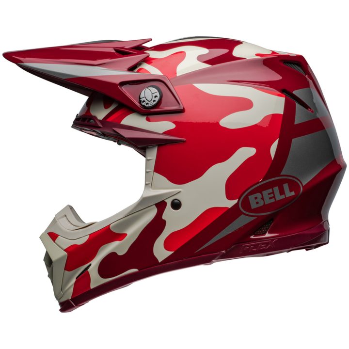 Crosshjälm Moto-9s Flex Ferrandis Méchant Glans Röd/silver BELL L – bild 7
