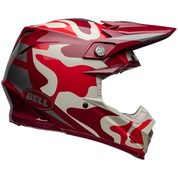 Crosshjälm Moto-9s Flex Ferrandis Méchant Glans Röd/silver BELL L – bild 6