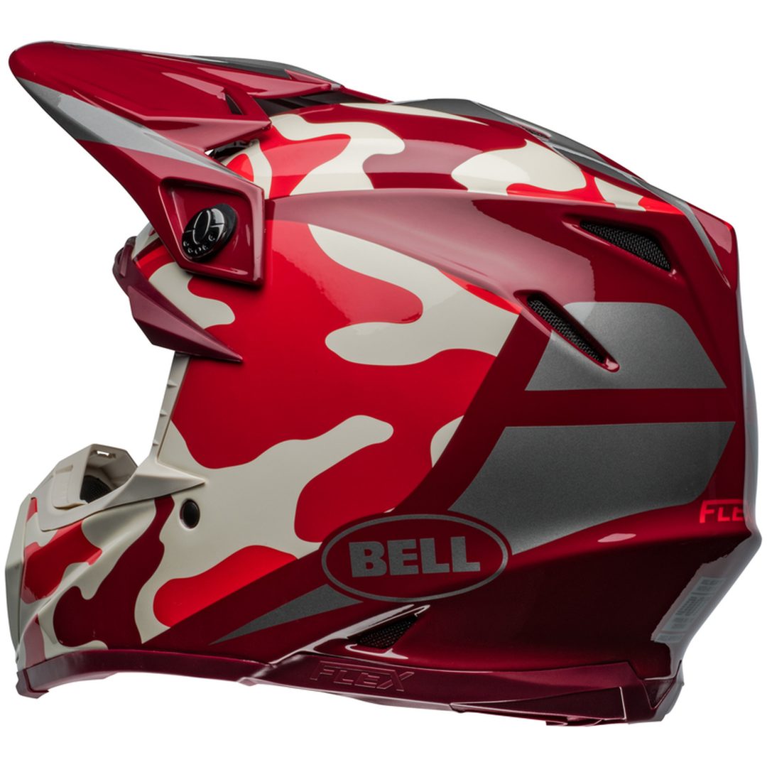 Crosshjälm Moto-9s Flex Ferrandis Méchant Glans Röd/silver BELL L – bild 5