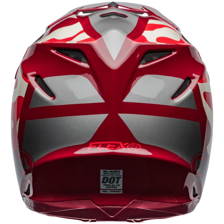 Crosshjälm Moto-9s Flex Ferrandis Méchant Glans Röd/silver BELL L – bild 4
