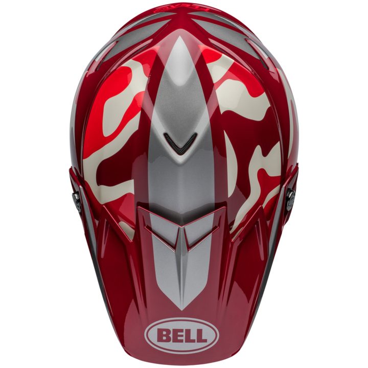 Crosshjälm Moto-9s Flex Ferrandis Méchant Glans Röd/silver BELL L – bild 3