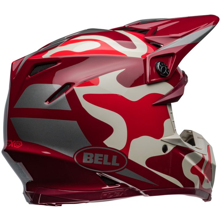 Crosshjälm Moto-9s Flex Ferrandis Méchant Glans Röd/silver BELL L – bild 2