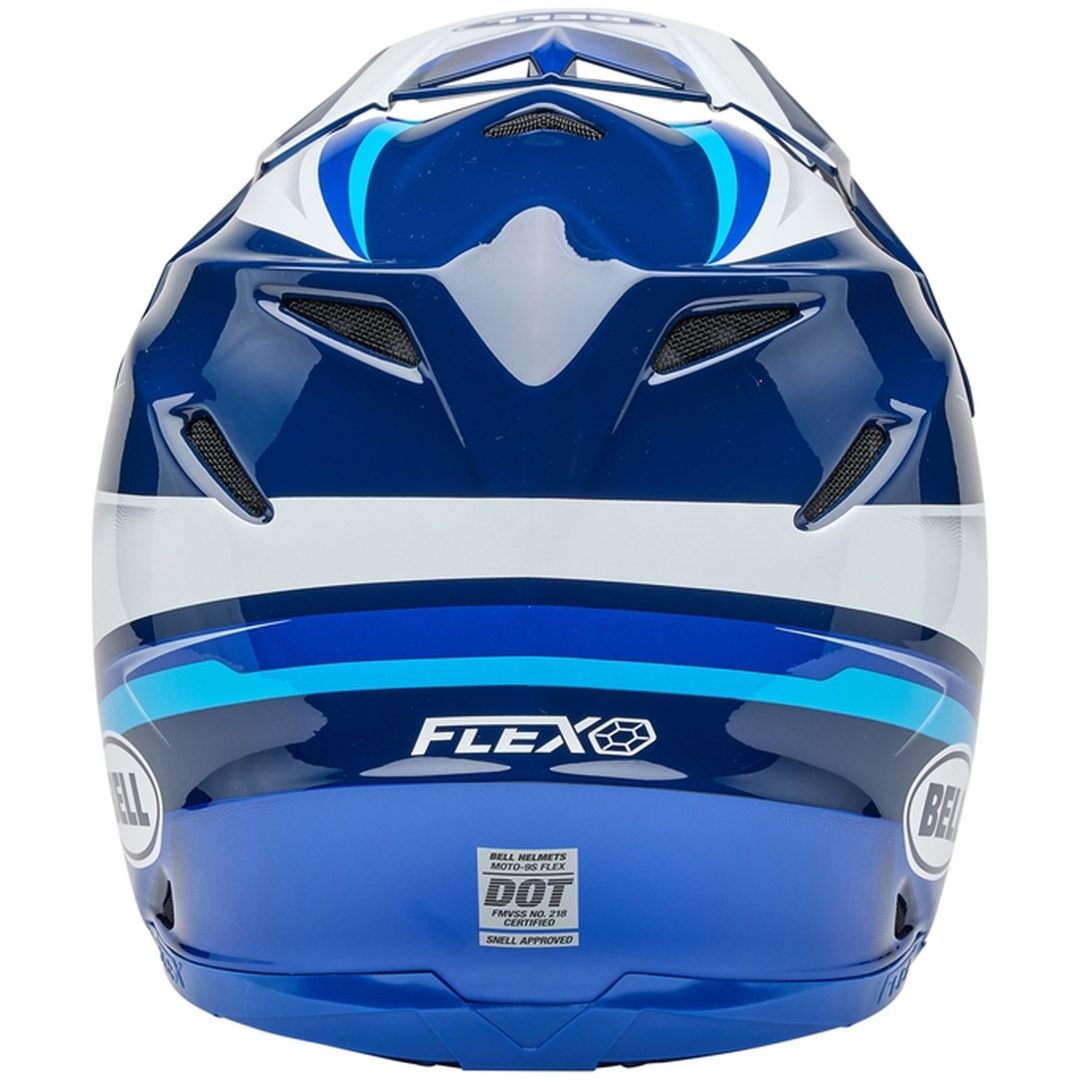 Crosshjälm Moto-9s Flex Glans Blå/svart BELL L – bild 6