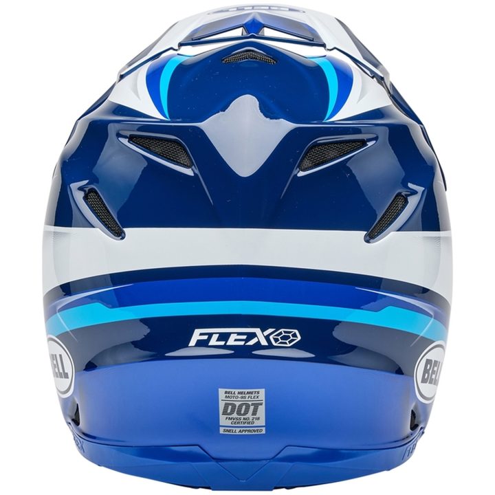 Crosshjälm Moto-9s Flex Glans Blå/svart BELL L – bild 6