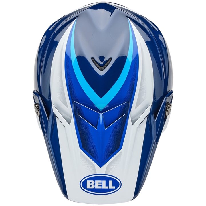 Crosshjälm Moto-9s Flex Glans Blå/svart BELL L – bild 9