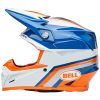 Crosshjälm Moto-9s Flex Glans Orange/blå/vit BELL L – miniatyr 4