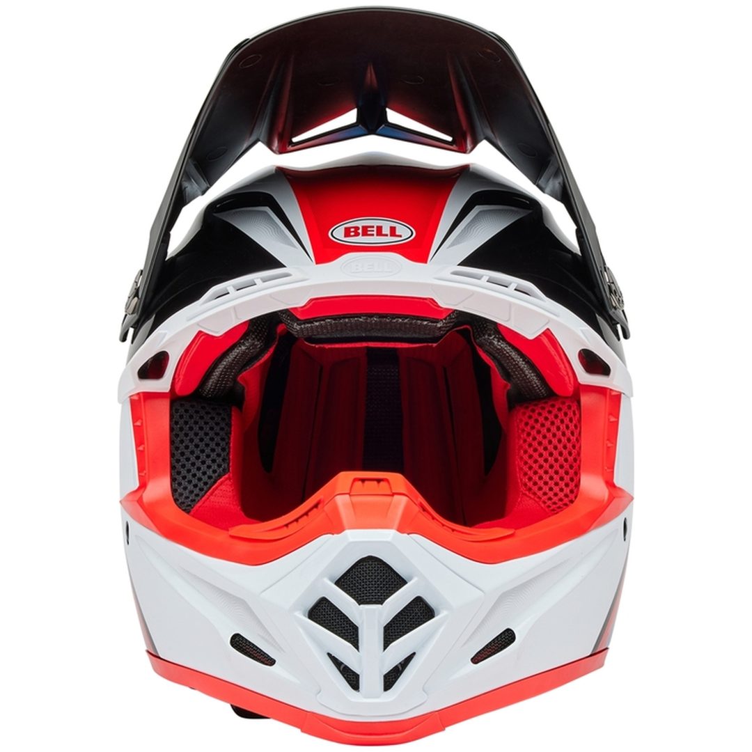 Crosshjälm Moto-9s Flex Glans Röd/svart/vit BELL L – bild 2