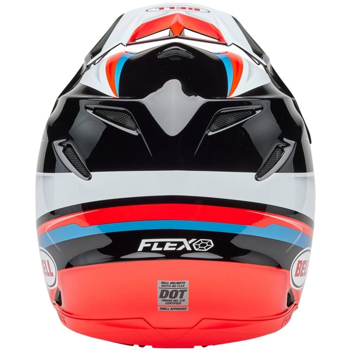 Crosshjälm Moto-9s Flex Glans Röd/svart/vit BELL L – bild 6