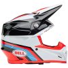 Crosshjälm Moto-9s Flex Glans Röd/svart/vit BELL L – miniatyr 8