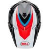 Crosshjälm Moto-9s Flex Glans Röd/svart/vit BELL L – miniatyr 9