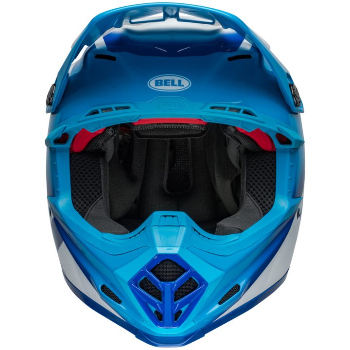 Crosshjälm Moto-9s Flex Rail Glans Blå/vit BELL s – bild 9