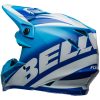 Crosshjälm Moto-9s Flex Rail Glans Blå/vit BELL s – miniatyr 6