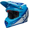 Crosshjälm Moto-9s Flex Rail Glans Blå/vit BELL s – miniatyr 1
