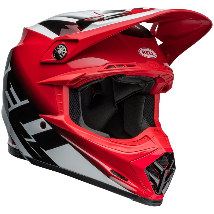 Crosshjälm Moto-9s Flex Rail Glans Röd/vit BELL XL – bild 10